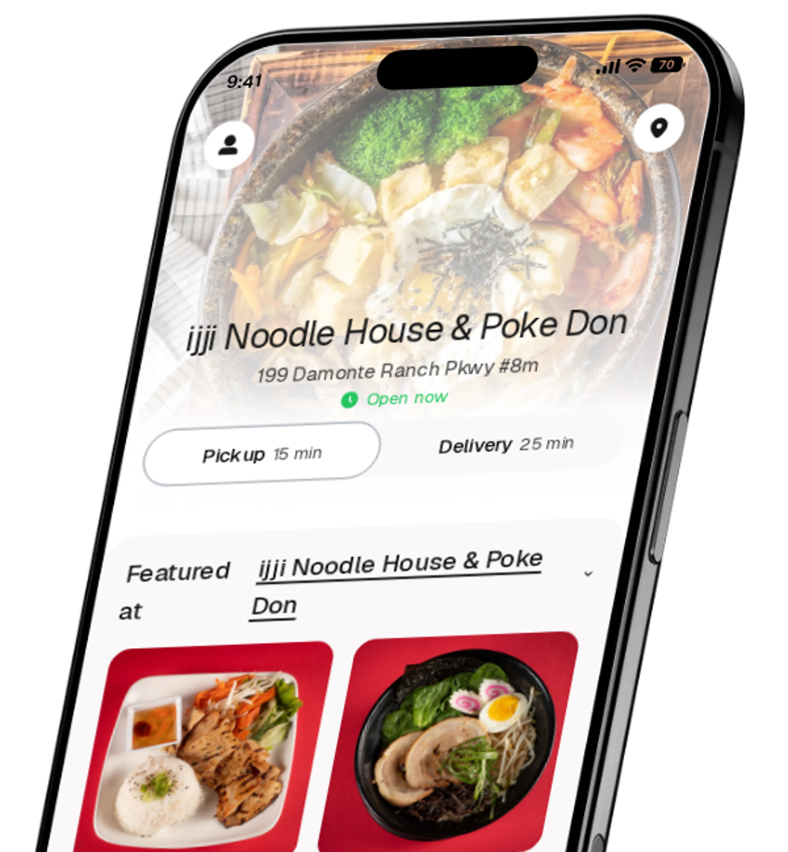 ijji Noodle House & Poke Don app preview