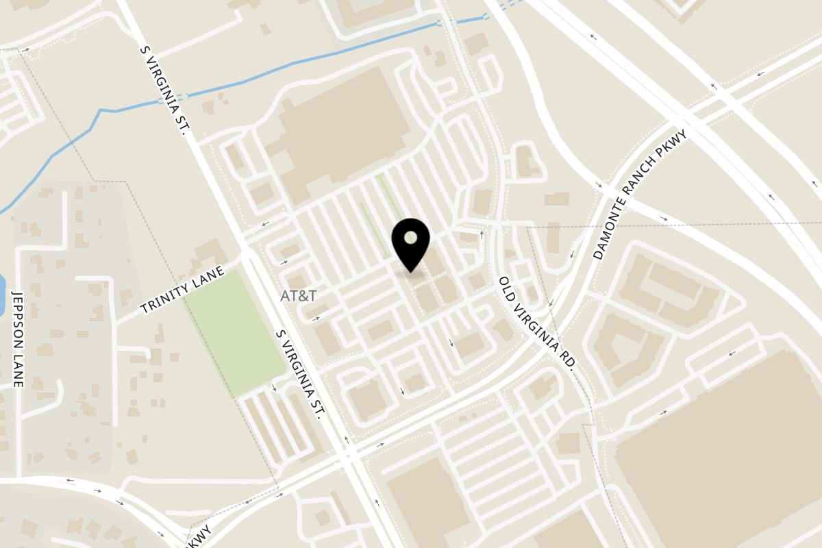 Map showing the location of ijji Noodle House & Poke Don on 199 Damonte Ranch Pkwy #8m in Reno